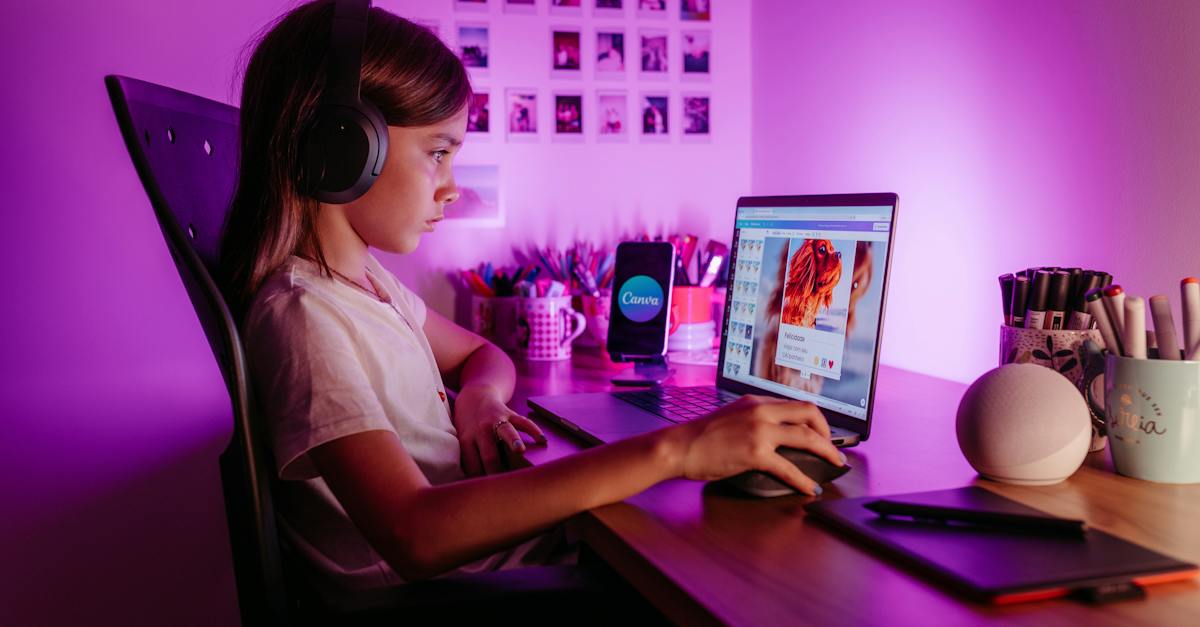 a-girl-is-sitting-at-a-desk-with-headphones-on-8813210