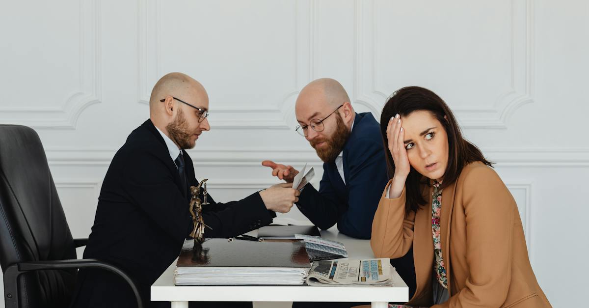 a-woman-sitting-besides-lawyers-in-a-law-office-7397969