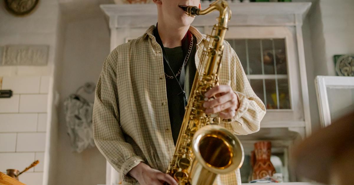brass-saxophone-on-white-plastic-chair-2502242
